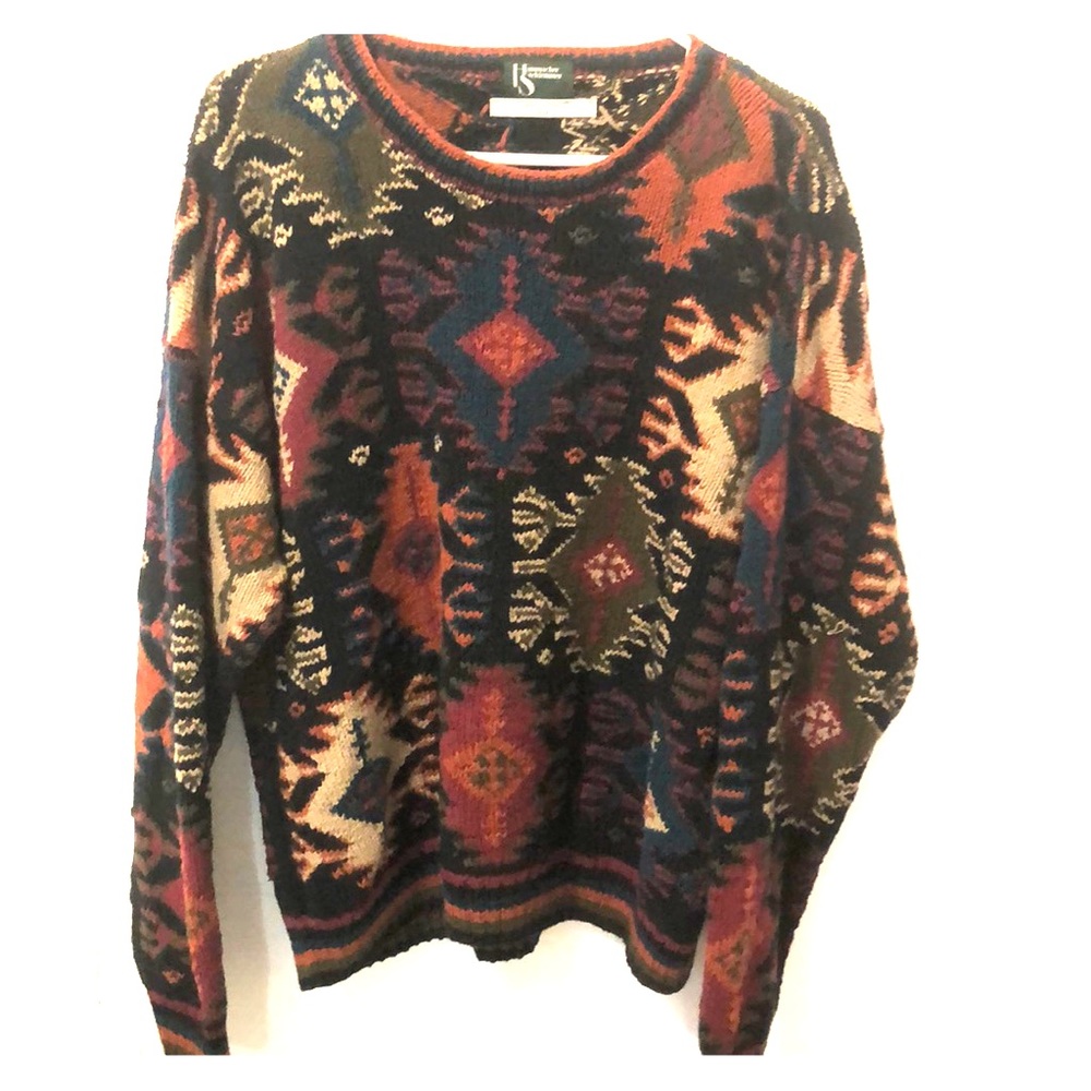 Hand knitted cotton sweater